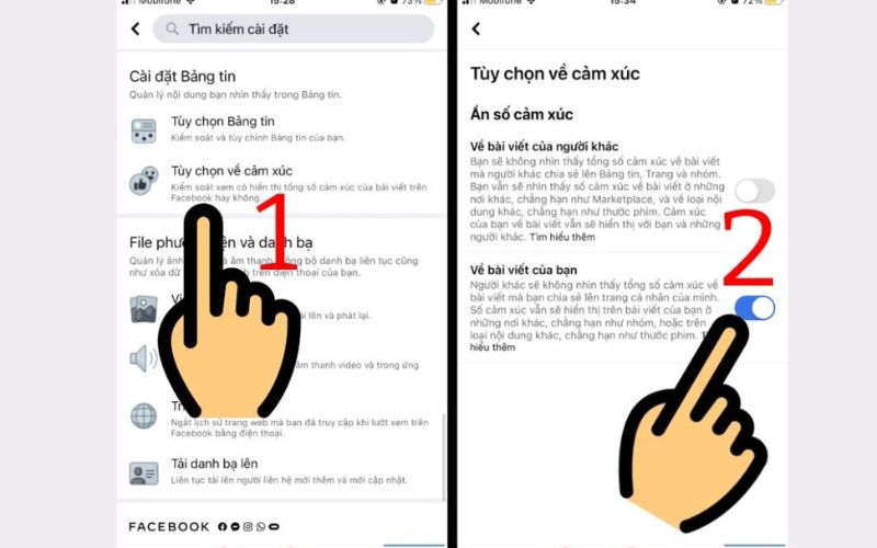 Chi tiết cách ẩn lượt thích trên Facebook