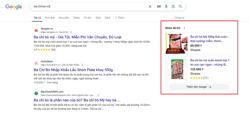 Dịch vụ quảng cáo trực tuyến trên Google