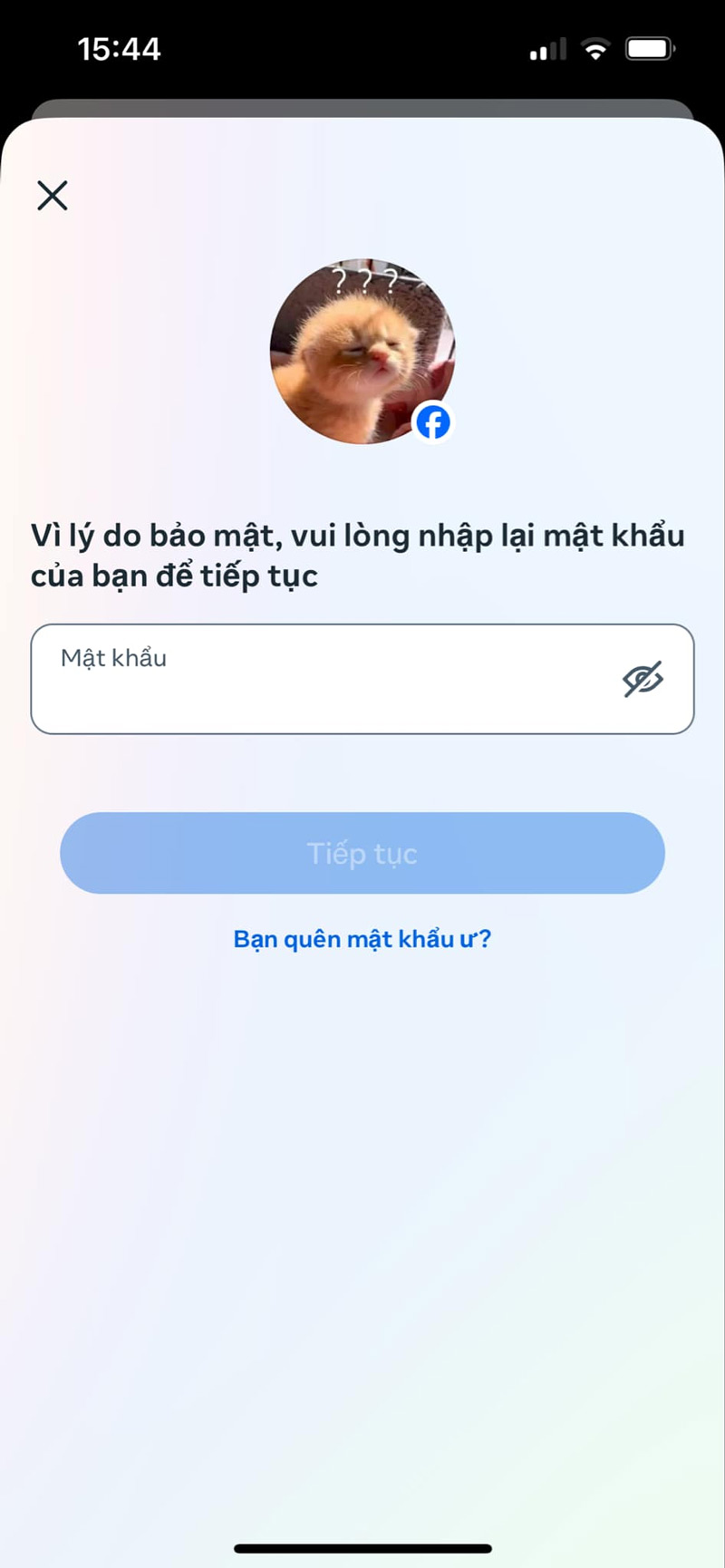 Nhập Mật khẩu