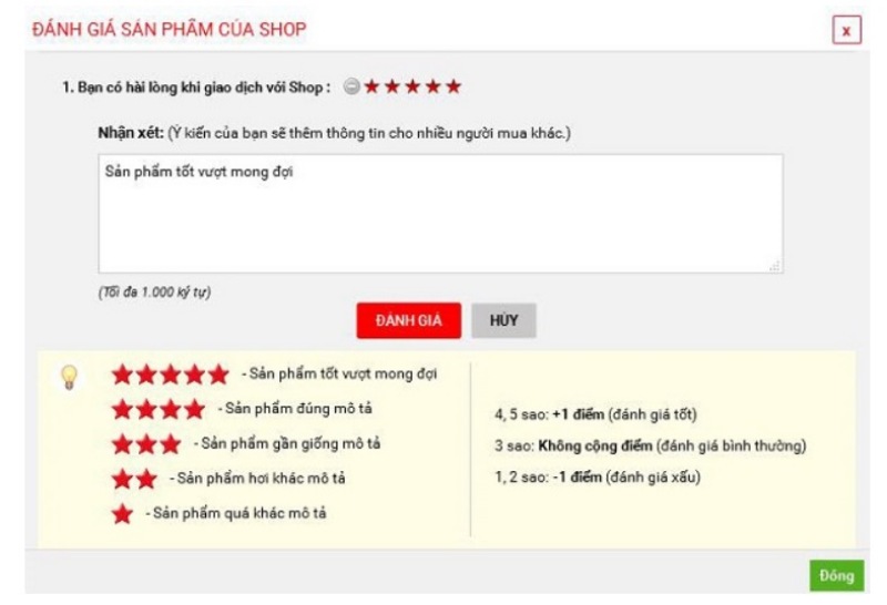 Khách hàng xem đánh giá trước khi mua hàng