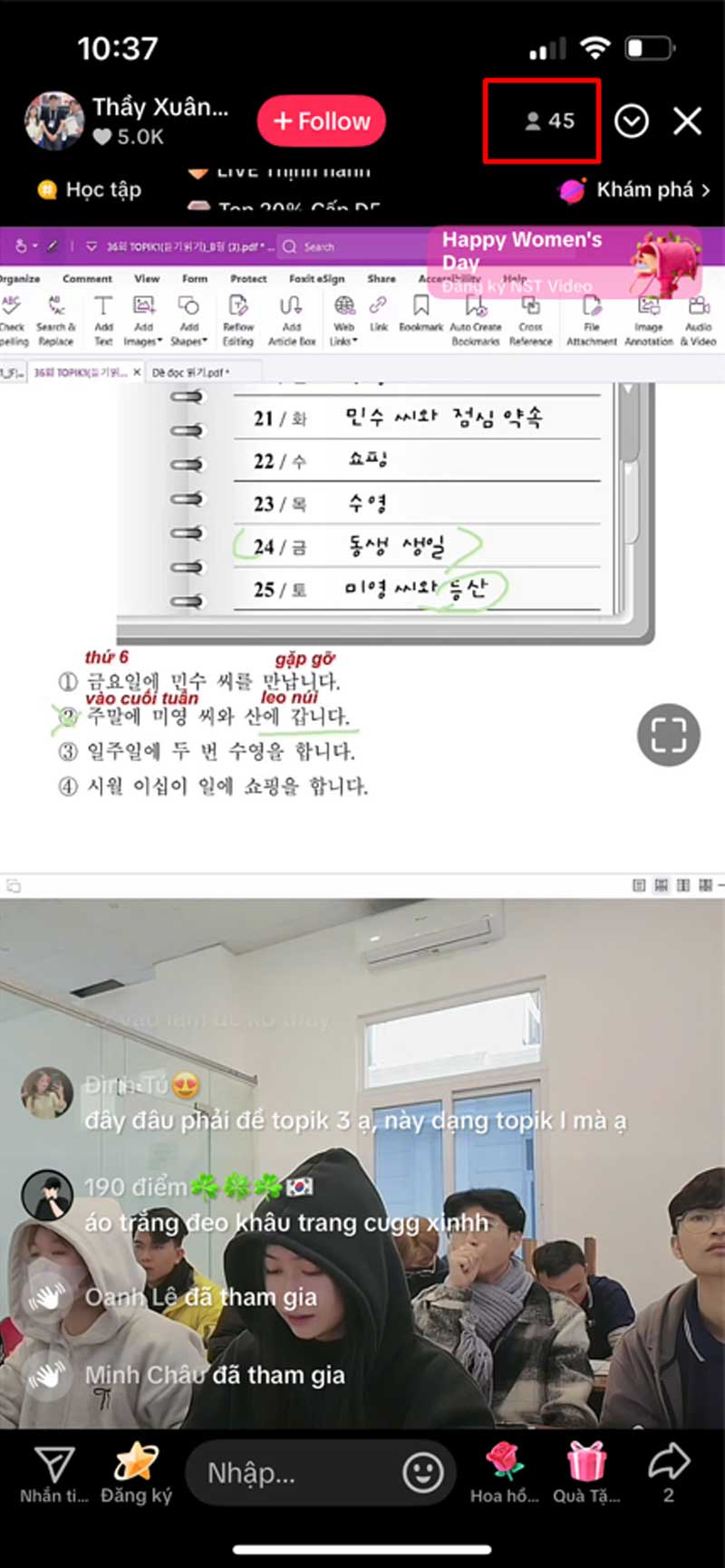Mắt xem livesteam TikTok