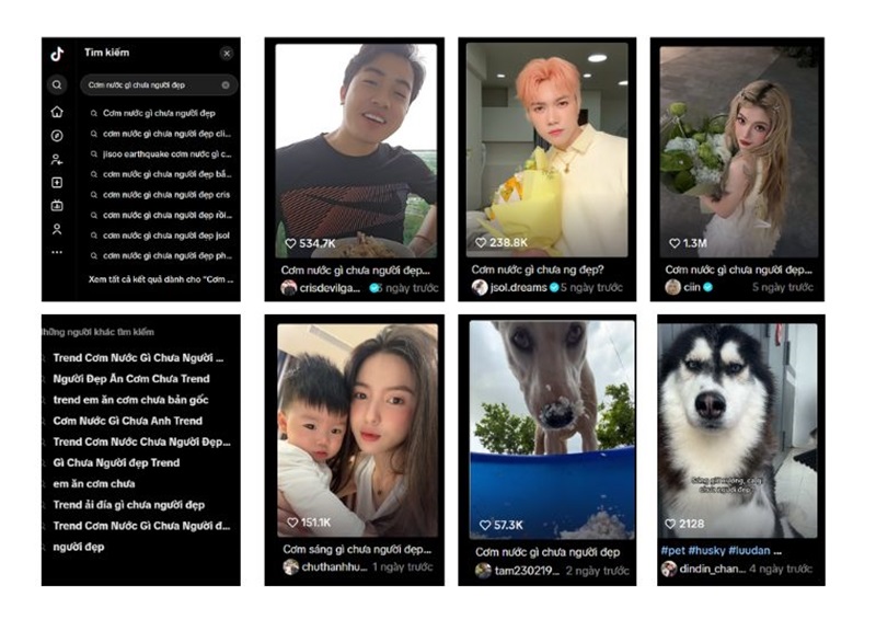 Trend “Cơm nước gì chưa người đẹp?” trên Tiktok
